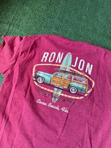 Ron Jon Surf Shop Red T-Shirt Cocoa Beach Florida Car Graphic Tee XXL Beach Tee - Picture 1 of 6