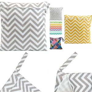 Baby Storage Pocket Nappy Pouch Diaper Bags New Waterproof Zip Wet Dry Bag - Picture 1 of 15
