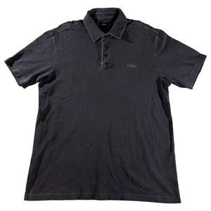 Z Zegnaen Herren Polo Gr. L Kurzarm Ermenegildo Zegna Washed Schwarz - Bild 1 von 7