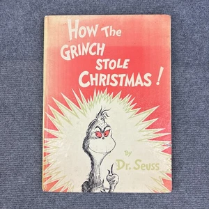 How The Grinch Stole Christmas by Dr Seuss 1973 Large Hardcover Picture Book - Picture 1 of 11