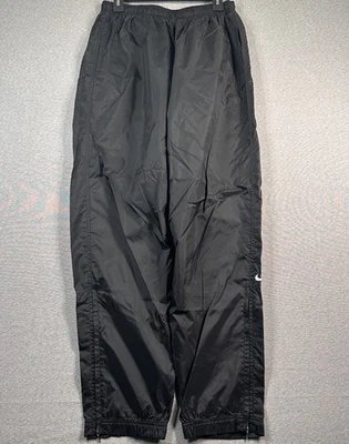 Pantalones de chándal Nike de colección para hombre grandes negros cortavientos holgados etiqueta blanca años 90 Foto 1 de 4