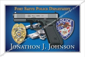 Polizia, Fort Smith, Fort, Smith, dipartimento, pensione, distintivo, regalo - Foto 1 di 1