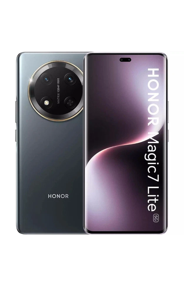 Huawei Honor Magic7 Lite 5G puhelin 512/8 Gt Titanium Black 5109BQBE