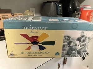 Mainstays Hugger 3 Speed 30” Retro Vintage 90’s Ceiling Fan NEW IN BOX - Picture 1 of 5