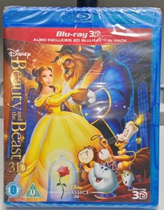 Beauty And The Beast DISNEY BLU-RAY 3D & 2D BRAND NEW UN-OPENED - Picture 1 of 2