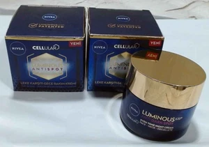 NEW Lot of 2 Nivea 50ml Cellular Luminous 630 Anti Dark Spot Night Cream $78 - Picture 1 of 3