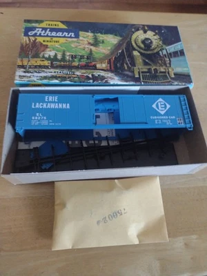 Athearn HO Bev Bel 50' Single Door Boxcar Erie Lackawanna 68275 Big Sky Blue - Image 1 of 4