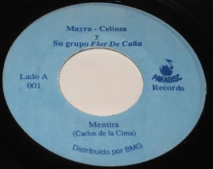 Mayra & Celines Su Grupo Flor De Cana 7" 45 PARADISC LATIN MERENGUE FUNK HEAR ♫ - Imagen 1 de 2