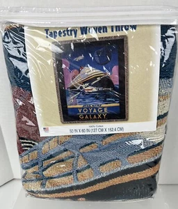 DISNEY CRUISE Star Wars Viaje a través de la galaxia Tapiz Tejido Lanzamiento 50"x60" NUEVO - Imagen 1 de 8