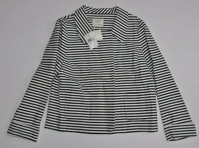 Blazer Chaqueta A Rayas Kate Spade Audra Azul Marino/Crema Para Mujer Talla L NUEVO CON ETIQUETAS Foto 1 de 4
