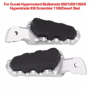 Reposapiés para Ducati Hypermotard Multistrada 1200/1260 Scrambler 1100 estriberas - Imagen 1 de 12