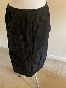 Kao Black Pleated Skirt Size L/16 - Picture 1 of 8