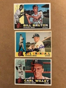 Del Crandell Autographed Signed 1960 Topps Baseball Card with COA - Picture 1 of 1