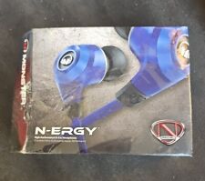 Monster N-ERGY High Performance In-Ear Headphones w/Control Talk COBALT BLUE NIB