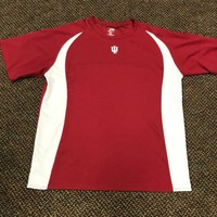 IU Dad Shirt Mens Large Red Short 