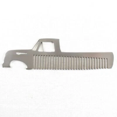 Peine bigote pelo barba ribete metal acero inoxidable cepillado camioneta Ford 61-66 Foto 1 de 2