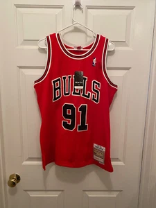 Nueva con etiquetas Camiseta Dennis Rodman Hardwood Mitchell & Ness Chicago Bulls Mediana Leer - Imagen 1 de 3