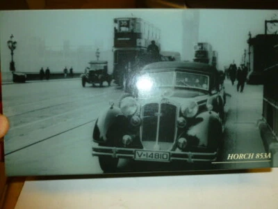 die cast 1/43  minichamps horch 853 cabriolet 1938 blue - Immagine 1 di 3