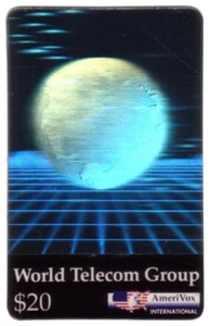 Tarjeta telefónica TK 27a/Phonecard USA Amerivox Hologram Globe Card  - Imagen 1 de 2
