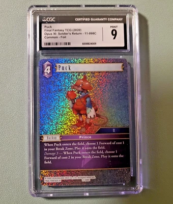 CGC 9 Final Fantasy Opus XI Puck 11-098C Foil FFTCG 2020 - Image 1 of 2