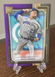 2023 Topps Museum Collection Zack Greinke Amethyst #d to /99 RARE SP HOF - Picture 1 of 3
