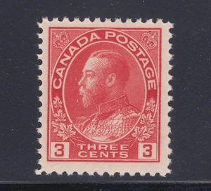 Canada Sc 109 MNH. 1923 3c carmine KGV Admiral, dry printing, fresh, VF - Picture 1 of 1