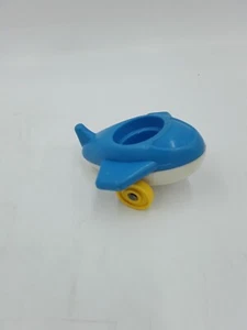 Vintage Fisher Price Little People blau weiß Spielzeug Kinderzimmer Flugzeug Plane - Bild 1 von 11
