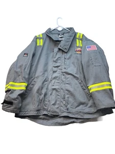 Crude Heavy Coat￼ Fr Fire Resistance Insulated ￼ reflective￼ Rn 106207 Gray - Picture 1 of 17