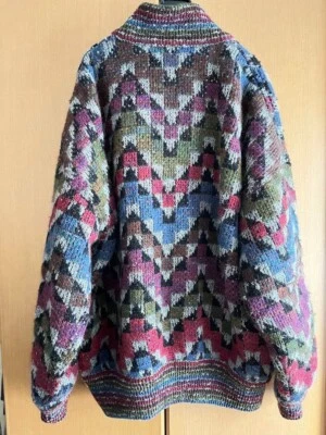 Missoni Reversible Wool Coat Orange Tag Size 50 Used - Image 1 of 4