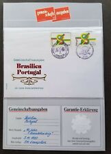 Portugal Brazil Joint Issue 40th Friendship Treaty 1993 (FDC *guaranty card Rare