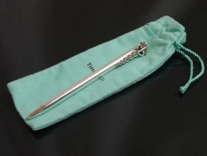 Authentic Tiffany & Co. Ballpoint pen Cadus Sterling Silver #4075 - Picture 1 of 9