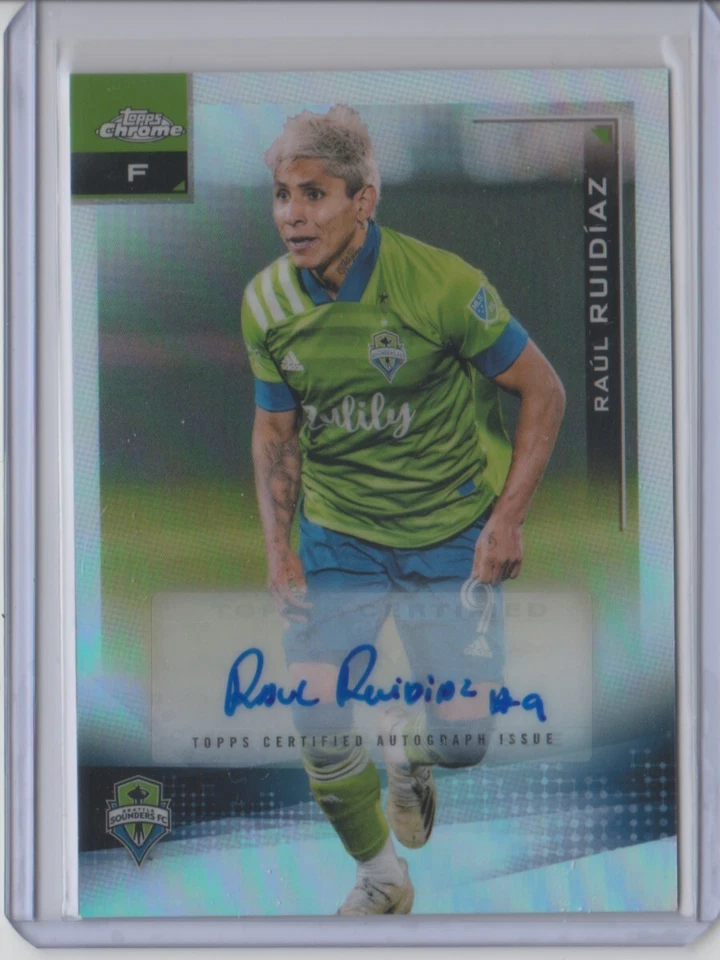 2021 Topps Chrome MLS Autograph #26 Raul Ruidiaz Auto - Flat S/H - Image 1 of 1