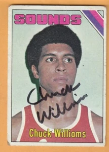 Chuck Williams Memphis Sounds AUTO Firmado 1975-76 Topps Colorado Buffaloes - Imagen 1 de 2