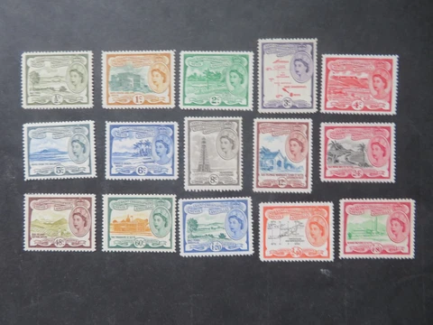 1954-63 St Christopher Nevis & Anguilla Set SG106a-118 Mounted Mint Cover