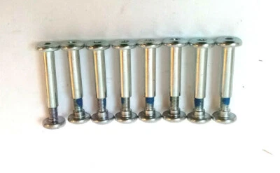 Fila Achsenset 8 komplette Achsen 6mm für viele Skates geeignet silber