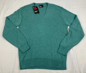 Vintage Robert Bruce Herren Orlon Acryl V-Ausschnitt Pullover Größe Large Neu aus altem Lagerbestand neu - Bild 1 von 3