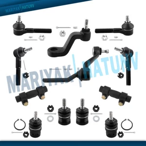 12 Front Ball Joint Tie Rods Pitman Idler Arm Kit For 1991-1996 Dodge Dakota 4WD - Picture 1 of 8