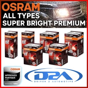 H1 H3 H4 H7 HB3 HB4 OSRAM Super Bright Premium Headlight Bulbs ALL TYPES OFFROAD - Picture 1 of 15