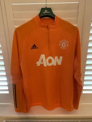 Adidas Man Utd Full Sleeve Training Top Used XL Pit To Pit 24 Inches Rare - Image 1 of 4