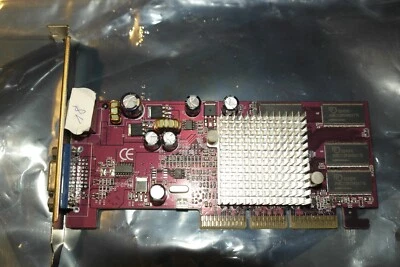 Nvidia GeForce FX5200 64 MB AGP VGA S-video GRAPHICS CARD - Image 1 of 4