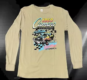 Nueva camiseta para hombre Chevy Chevrolet Camaro Heartbeat of America manga larga - Imagen 1 de 2