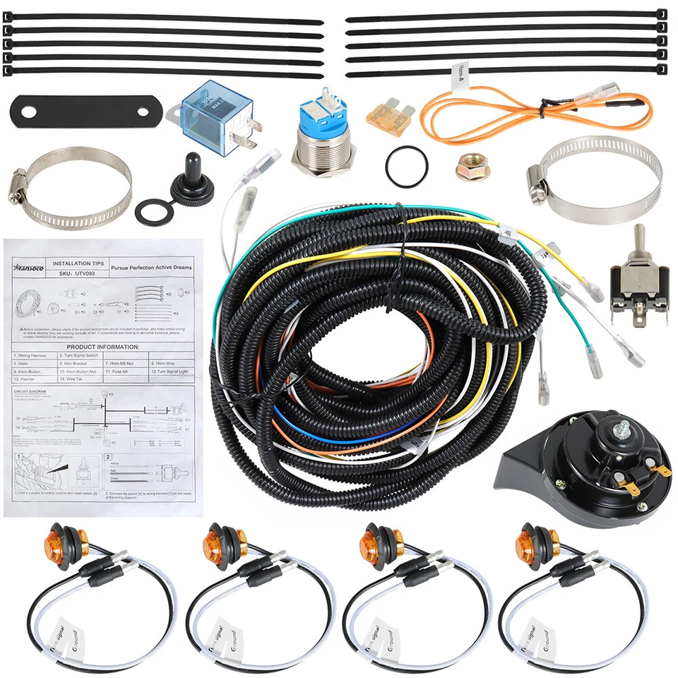 Nuevo kit de luces de señal de giro con bocina para 2013 John Deere Gator TE Pug & Play LED Foto 1 de 4