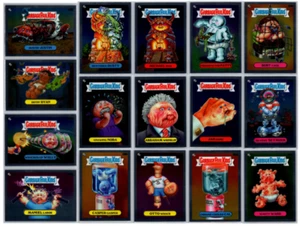 Lotto carte 2023 Topps Chrome Garbage Pail Kids S6 GPK base mista (16) - vedi foto - Foto 1 di 17