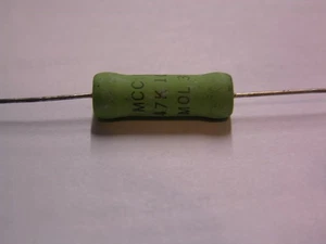 5 Vintage Mallory MOL Metallfolie 47K 10% 3 Watt Widerstände - Bild 1 von 1