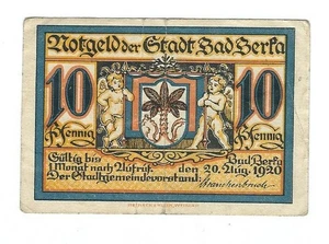 Notgeld - Bad Berka- Stadt Bad Berka - 10 Pfennig - 1920 - Picture 1 of 2