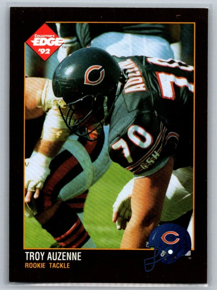 1992 Collector's Edge #224 Troy Auzenne Rookie Chicago Bears - Image 1 of 2