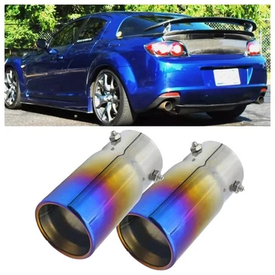 2xFor Dodge Viper SRT GTC Exhaust Pipe Tip Rear Tail Throat Muffler Stainless Foto 1 de 4