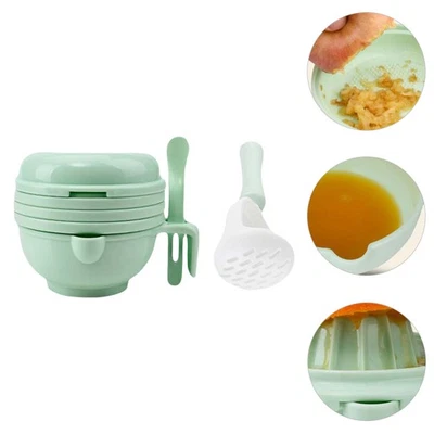  Baby Food Feeder Set Grinding Bowl Multi-functional Complementary - Image 1 of 4