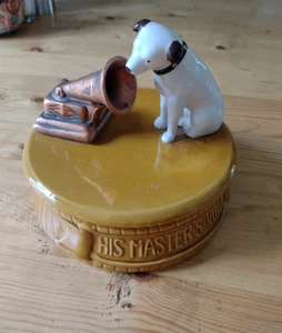 RCA Nipper "His Master's Voice" Keramik Spieluhr Vintage 70er Jahre - Bild 1 von 7