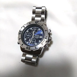 Raro Orologio Cronografo SEIKO Diver Ottime Condizioni Elegante Orologio Uomo - Foto 1 di 3
